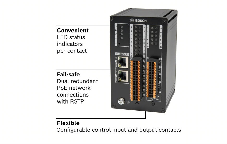PRAESENSA de Bosch dispone de un nuevo módulo para ampliación de GPIO